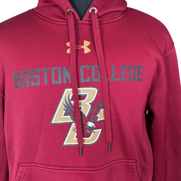Under Armour Men's Maroon Storm Boston College Hoodie Large - Picture 2 of 8